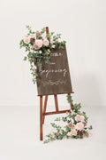 Deluxe Combo Set Flower Sign Decor in Dusty Rose & Cream