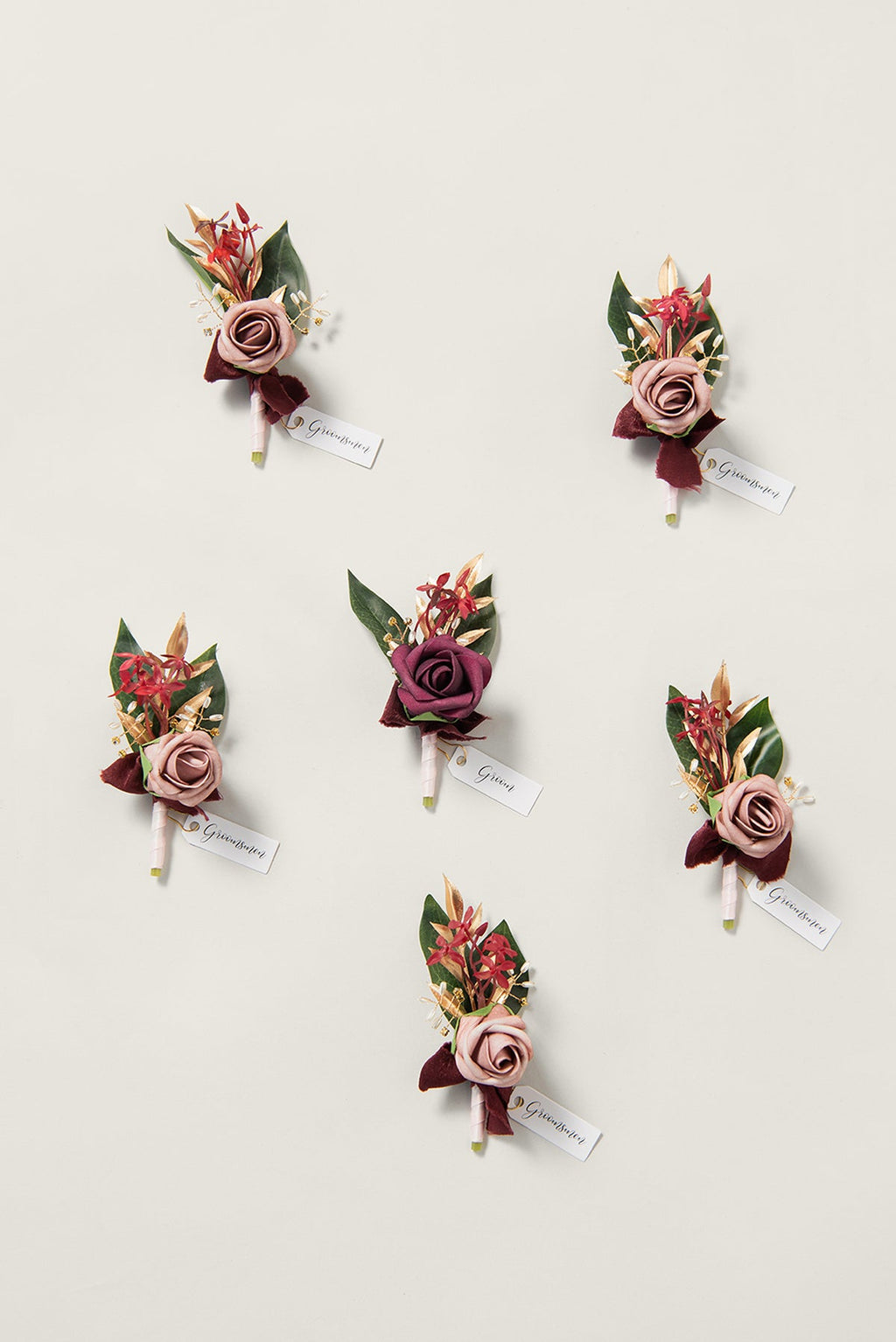 Additional Flower Decorations in Romantic Marsala