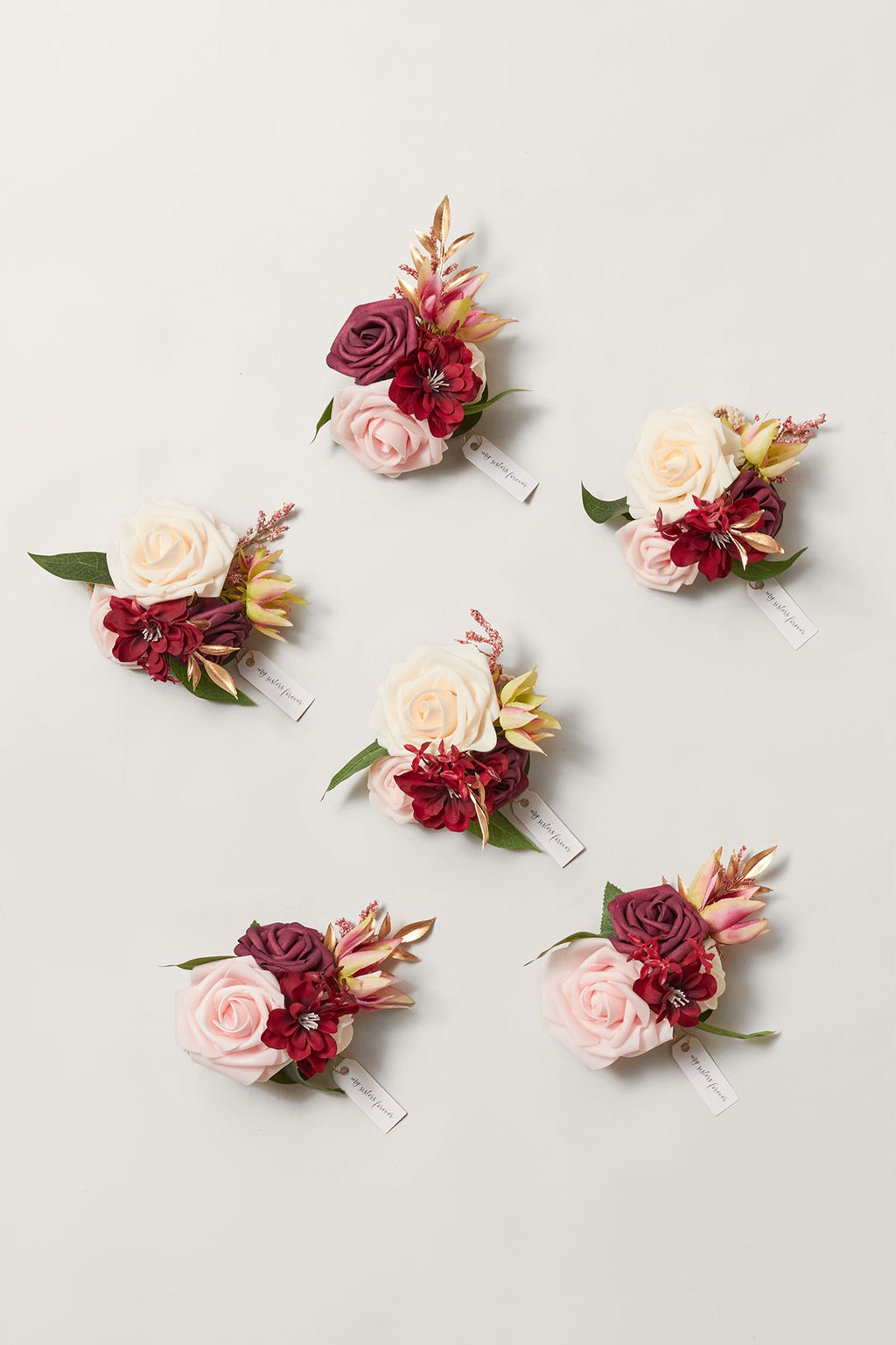 Additional Flower Decorations in Romantic Marsala