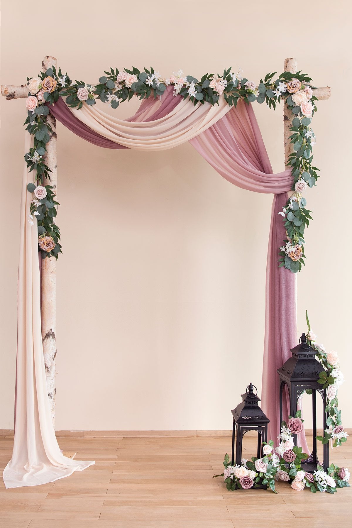 6.5ft Flower Garland & Wedding Arch Drapes
