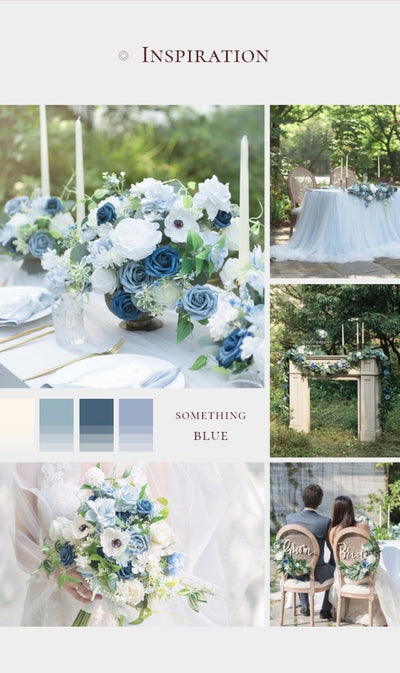 DIY Bridal Flower Package in Dusty Blue & Navy UpdateAt 1.16-14:22