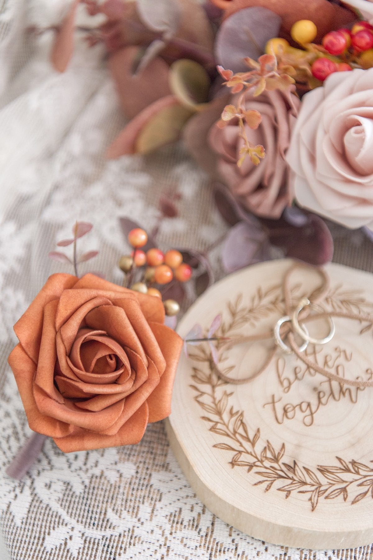 Terracotta Wedding Flowers & Greenery