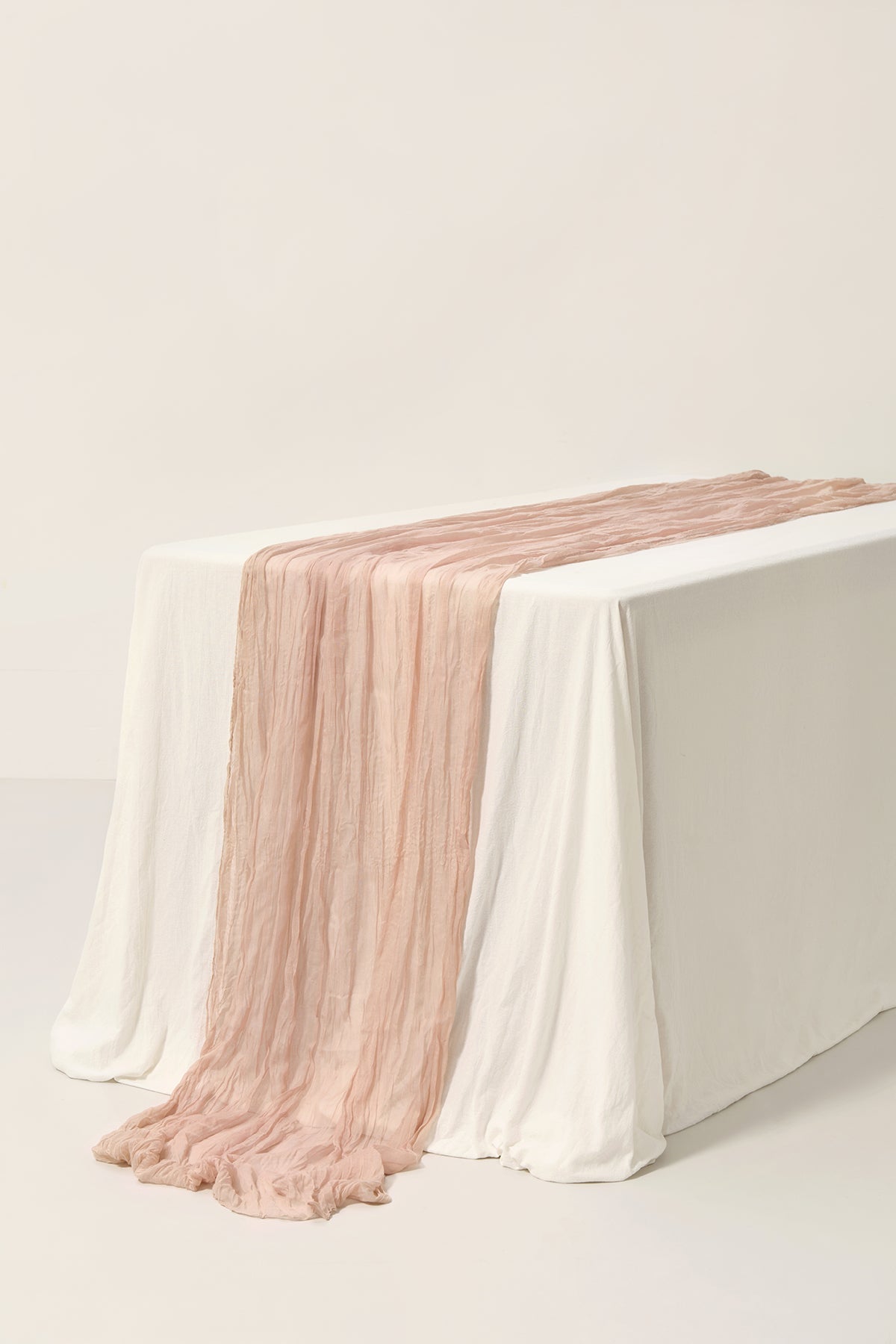 Rustic Gauze Cheesecloth Table Runner 35 w x 10ft/14ft - 17 colors