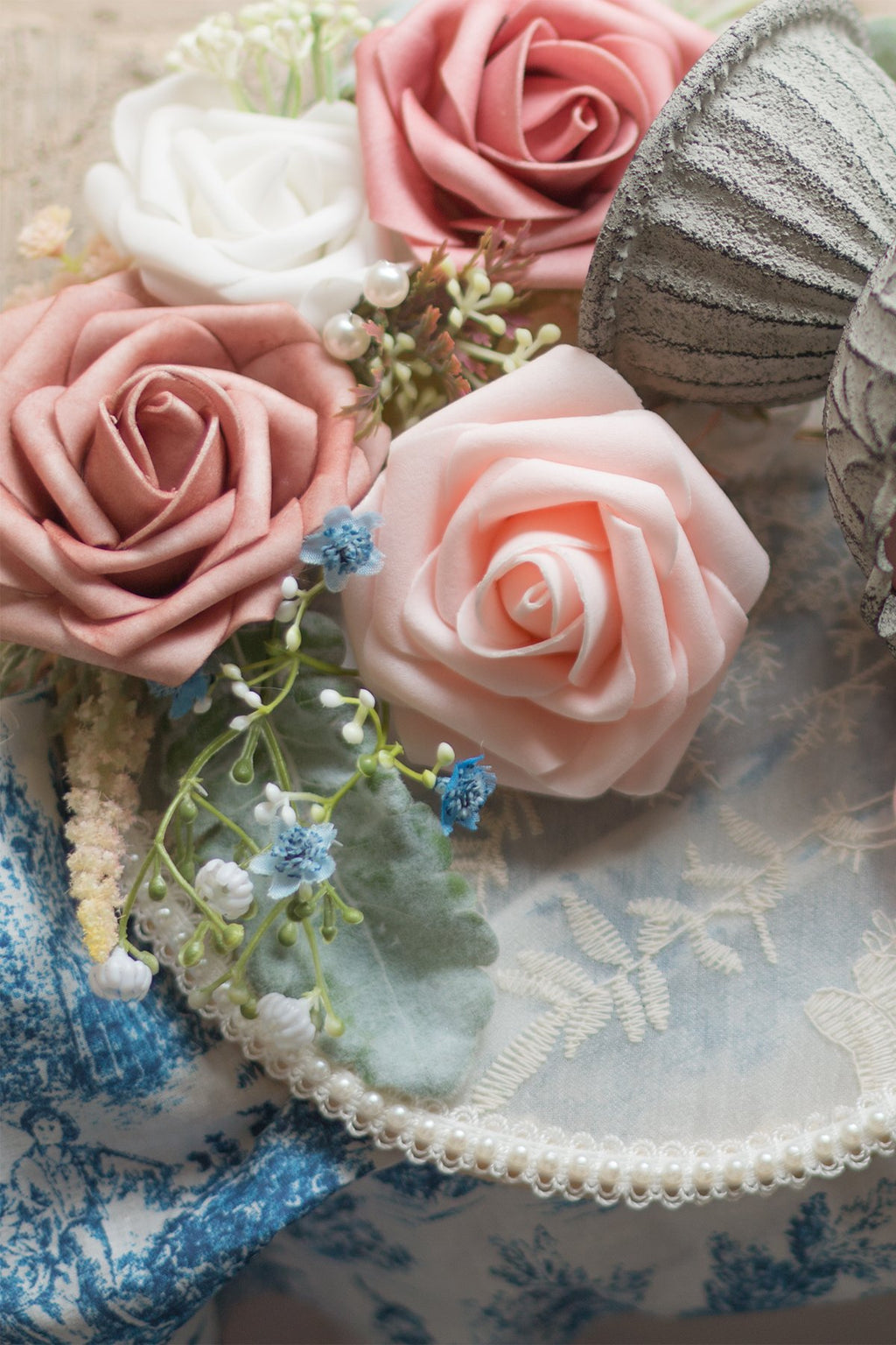 3" Foam Rose with Stem - 8 Colors