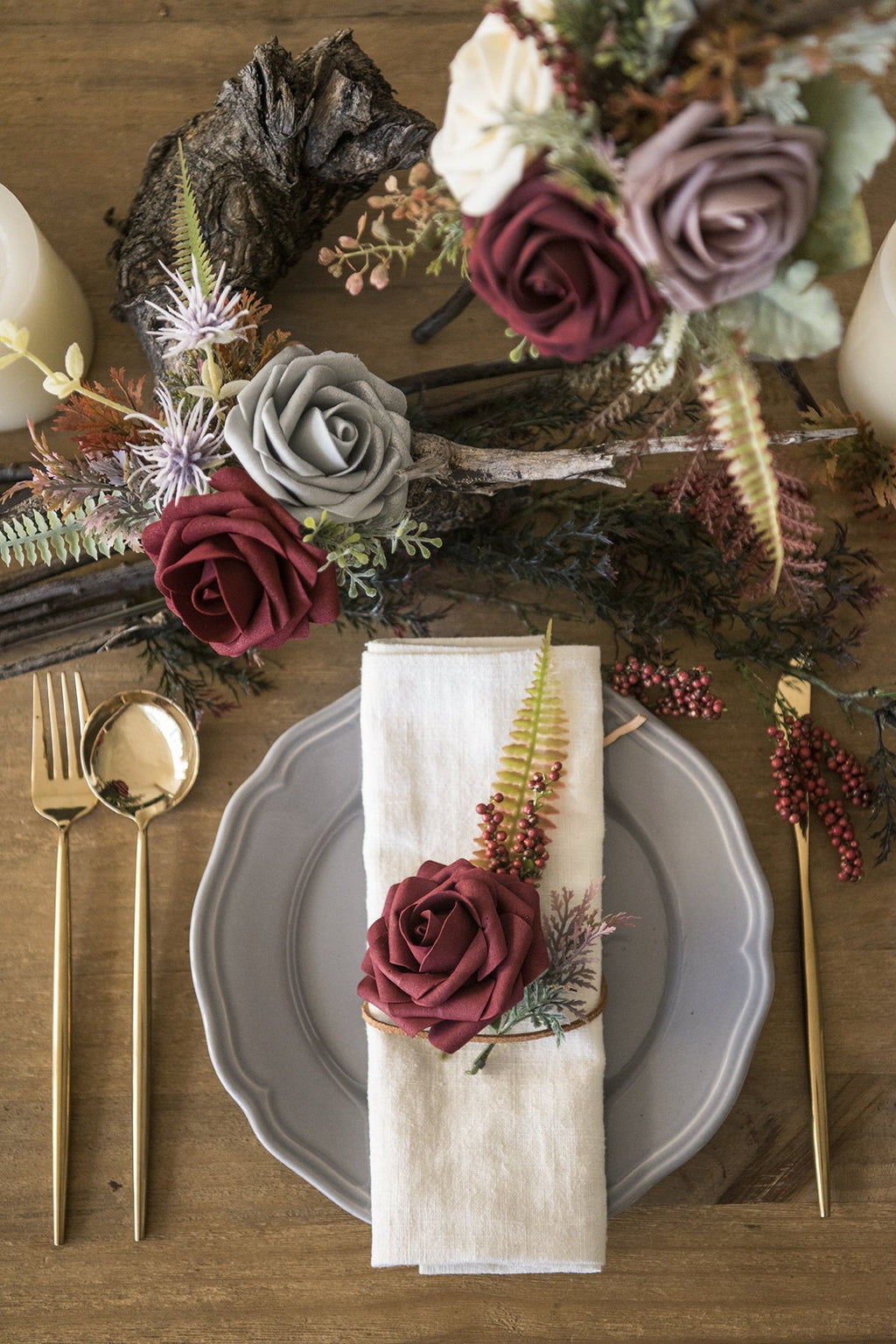 3" Foam Rose with Stem - 8 Colors