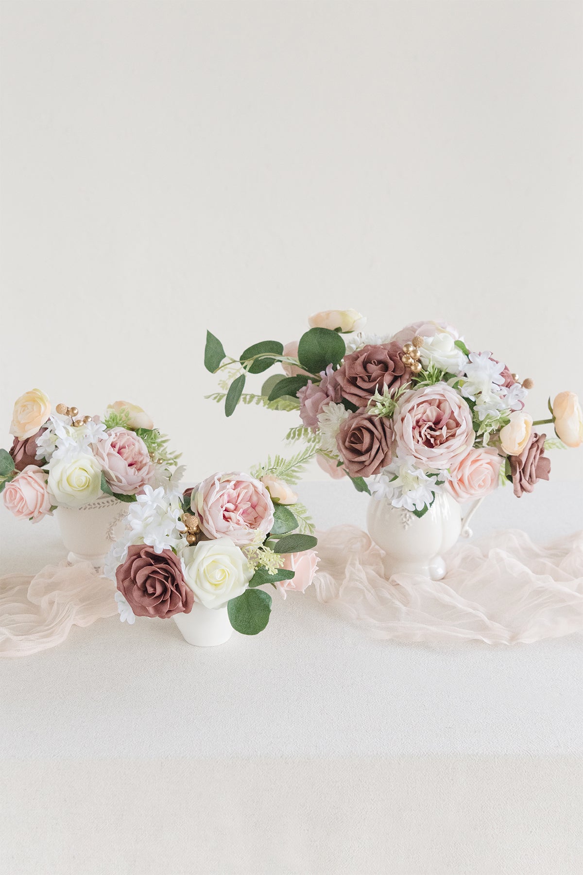 Centerpiece DIY Flowers Package - Belle Dusty Rose