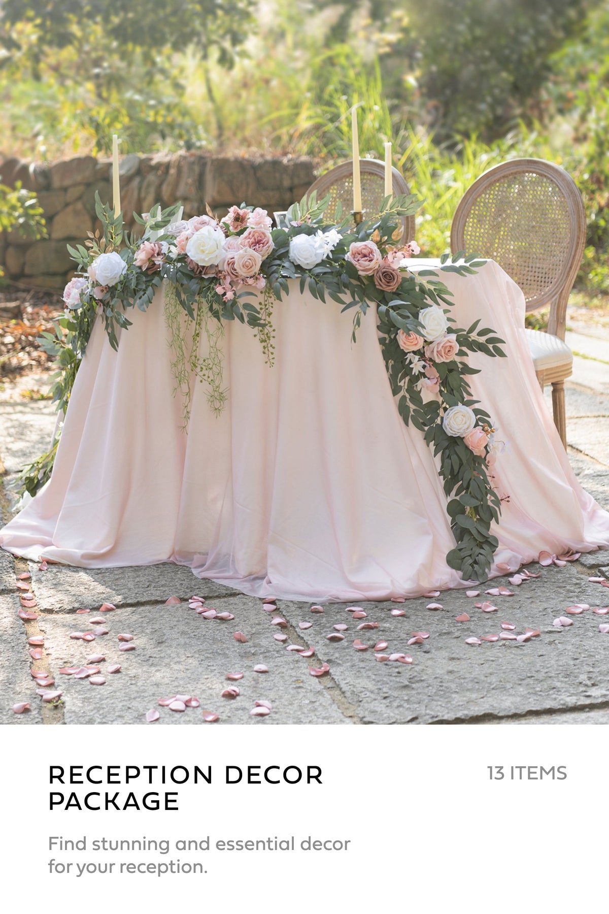 Pre-Arranged Wedding Flower Packages in Dusty Rose & Cream