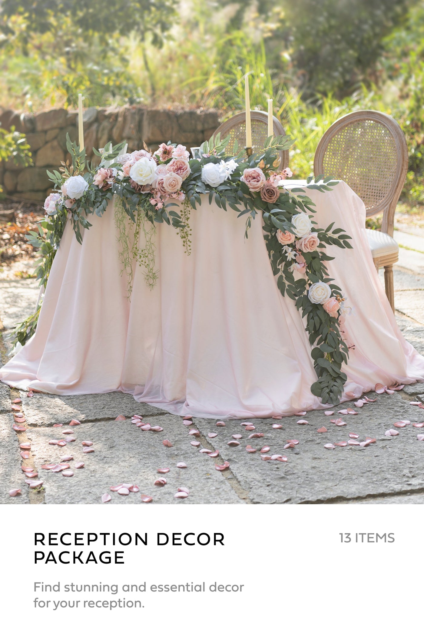 Pre-Arranged Wedding Flower Packages in Dusty Rose & Cream