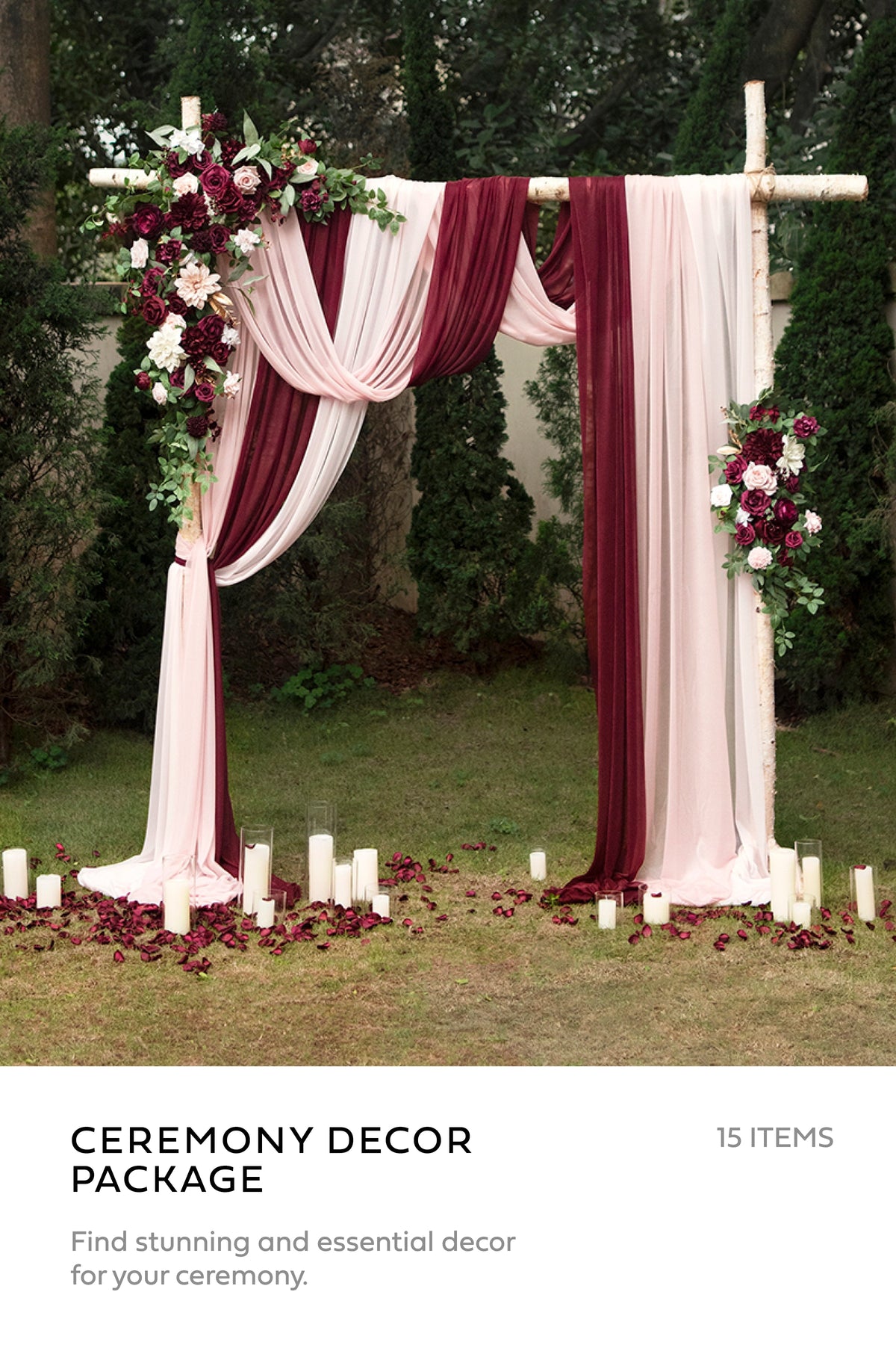 Pre-Arranged Bridal Flower Packages in Romantic Marsala