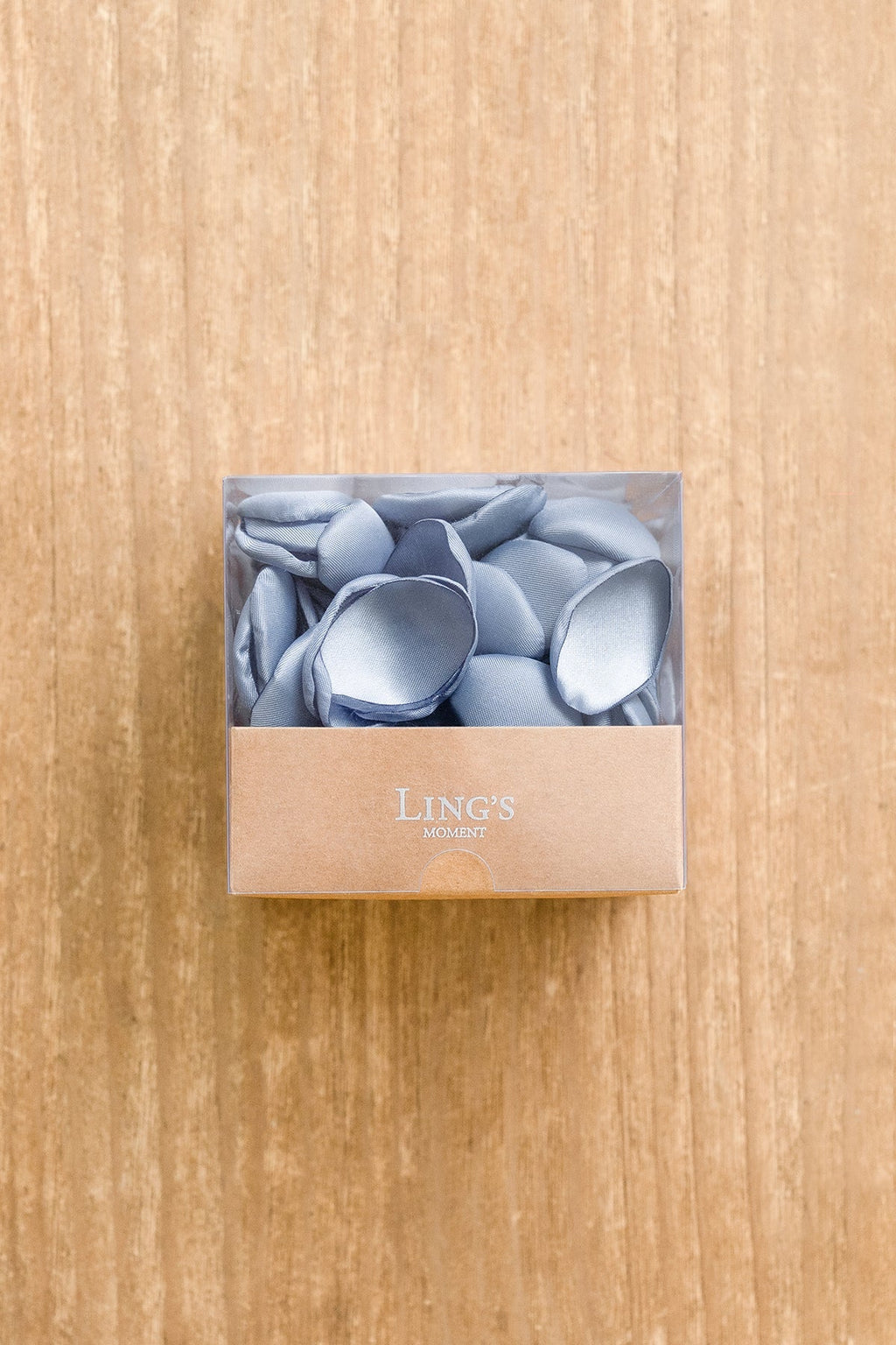 Silk Rose Petals in Blue Shades