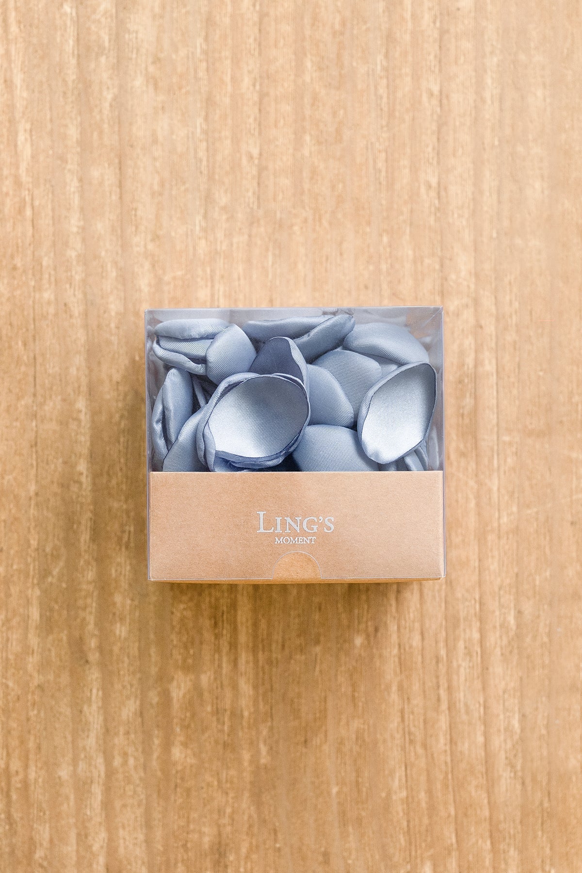 Silk Rose Petals in Blue Shades