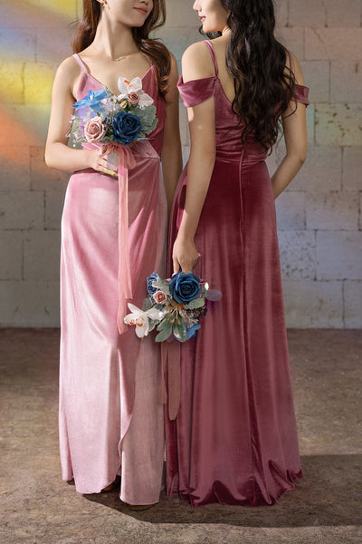 Flash Sale | Bridesmaid Posy in Dusty Rose & Navy