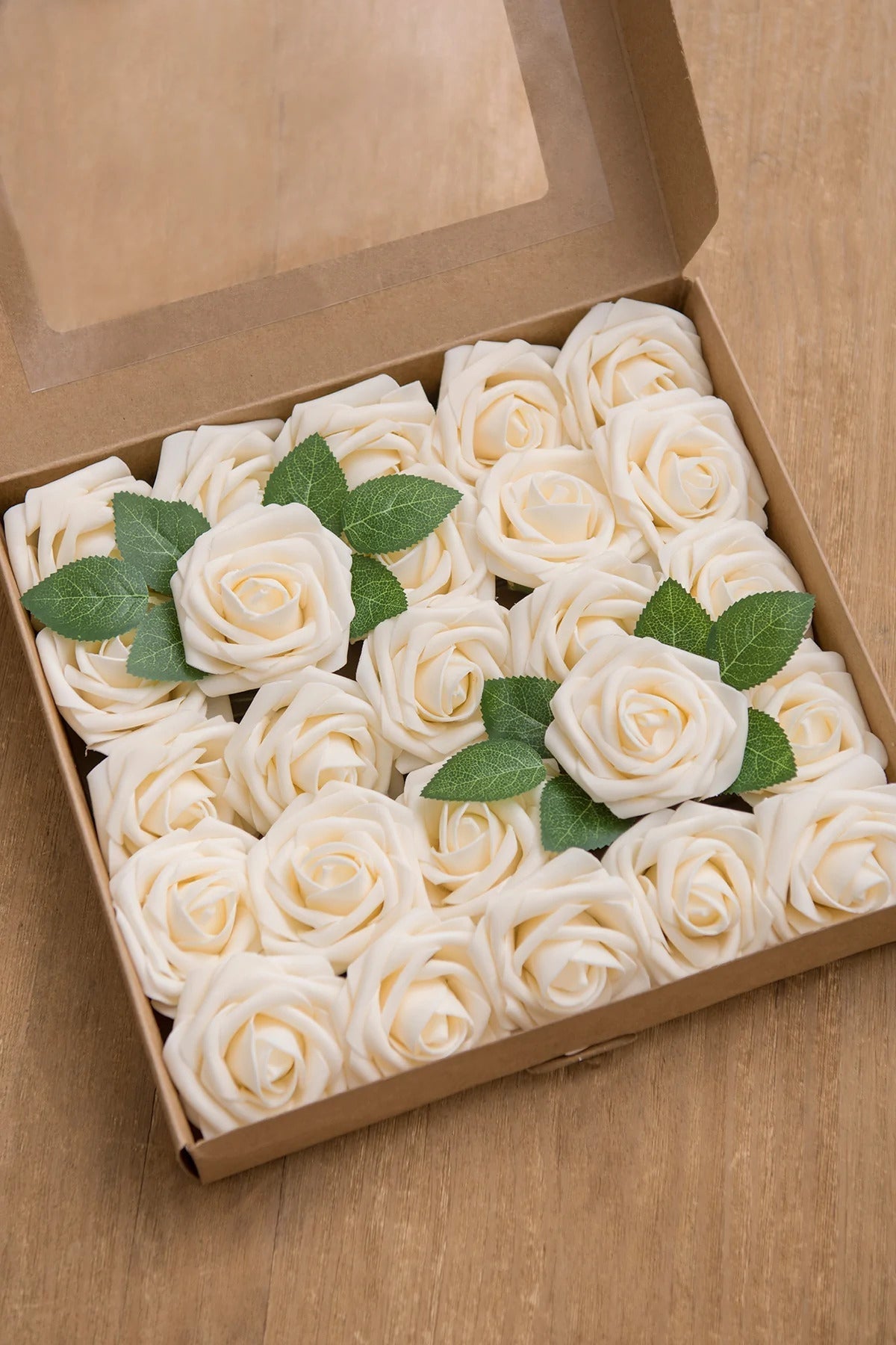 DIY Supporting Flower Boxes in Dusty Rose & Cream