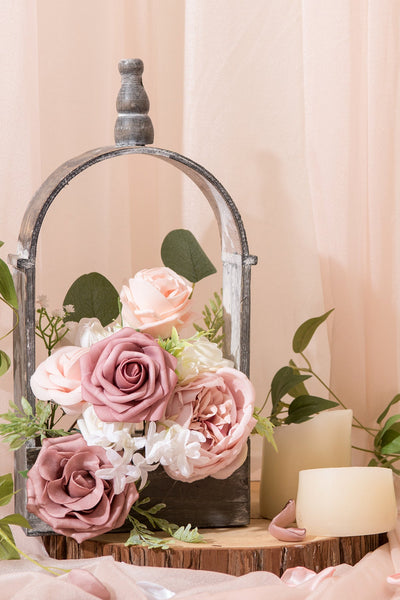 Centerpiece DIY Flowers Package - Belle Dusty Rose