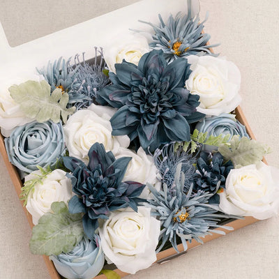 (Pick My Own) Dusty Blue & Navy DIY Wedding Flower Packages