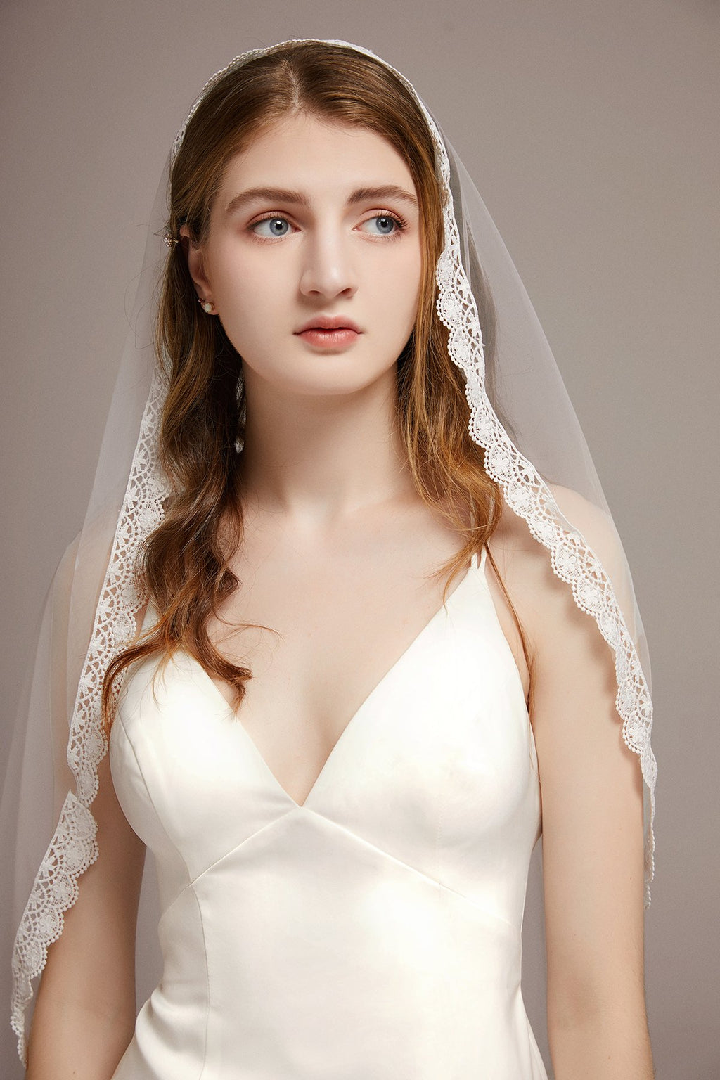 Classic Lace Edge Cathedral Veil - lingsDev