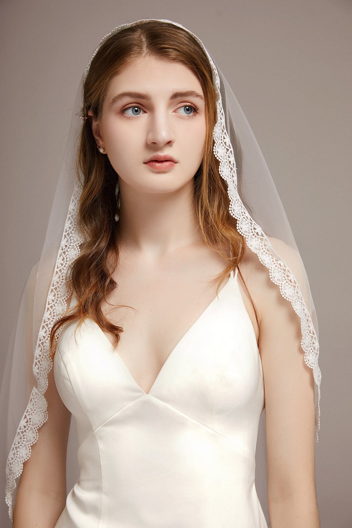 Classic Lace Edge Cathedral Veil - lingsDev