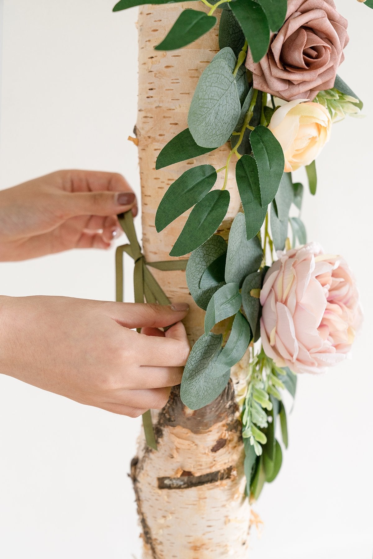 Arch Flower Garland 6.5FT (Set of 2) - Garden Dusty Rose - lingsDev