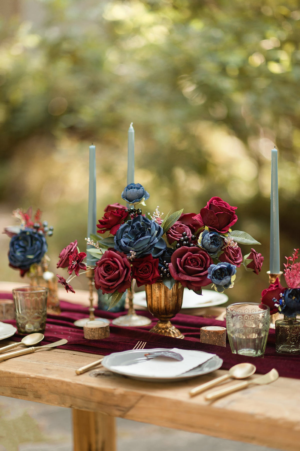 Burgundy & Marsala Designer Flower Boxes