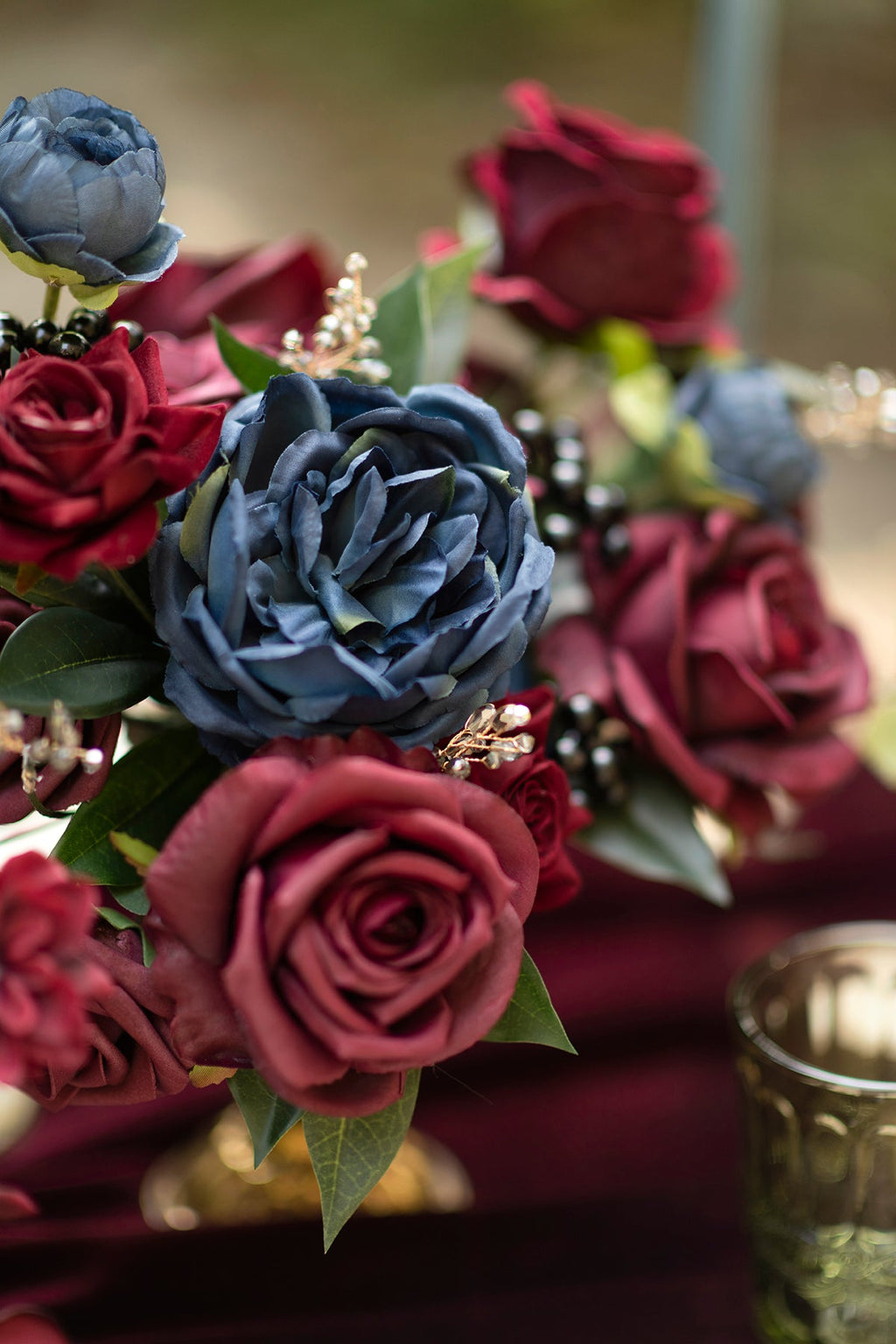 Burgundy & Marsala Designer Flower Boxes