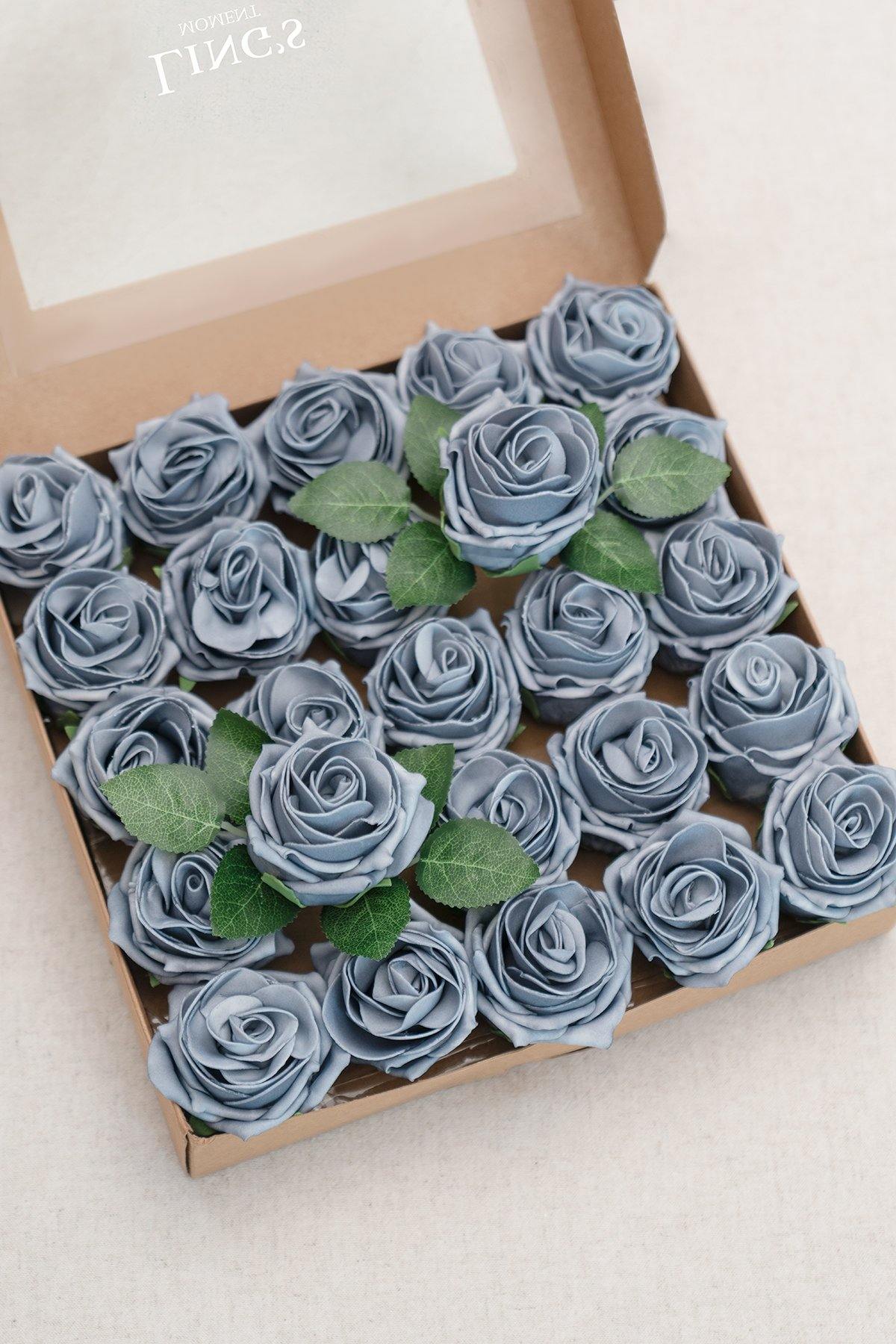 2.5" Foam High-Centerd Rose with Stem - 6 Colors - lingsDev