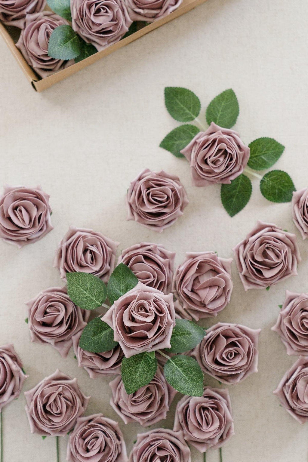 2.5" Foam High-Centerd Rose with Stem - 6 Colors - lingsDev