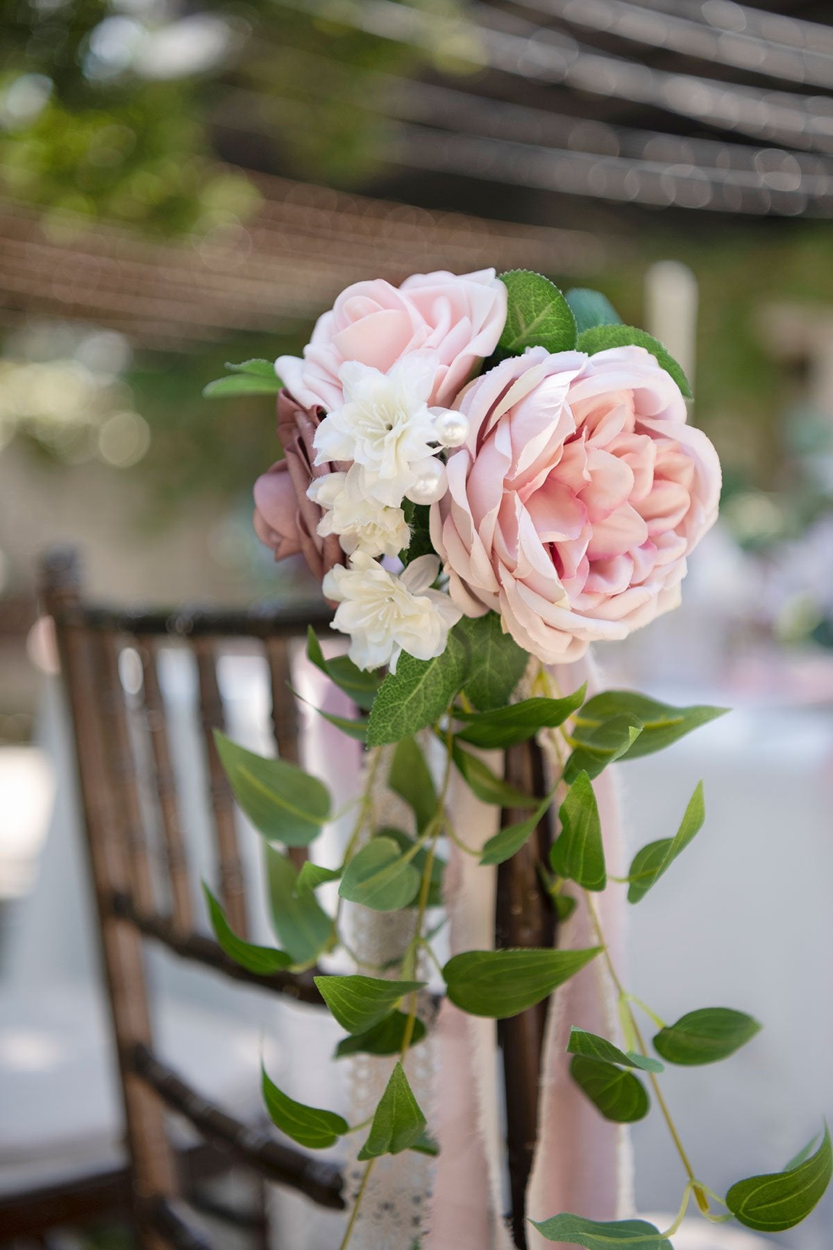 Wedding Aisle Decoration Pew Flowers (Set of 8) - Dusty Rose - lingsDev