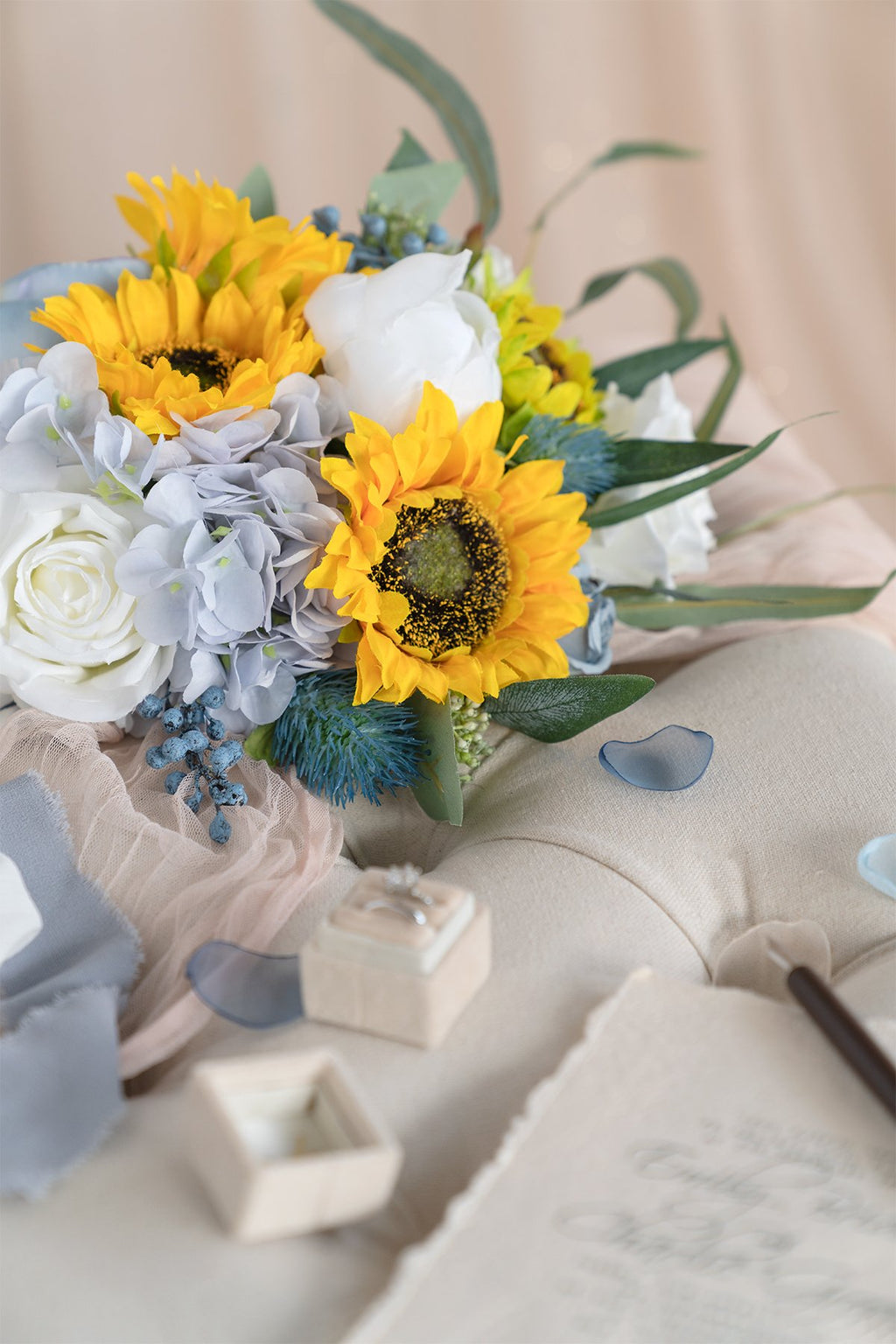 Dusty Blue Flowers Box Set - 11 Styles - lingsDev