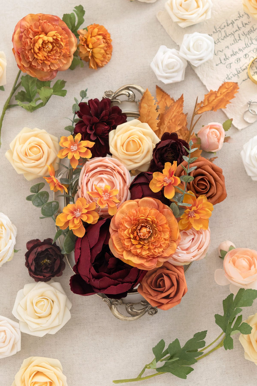 Burgundy & Marsala Designer Flower Boxes