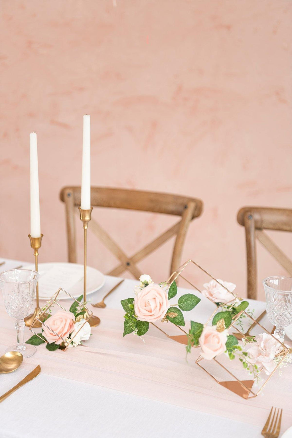 Gold Himmeli Geometric Floral Centerpieces (Set of 3) - 4 Colors - lingsDev