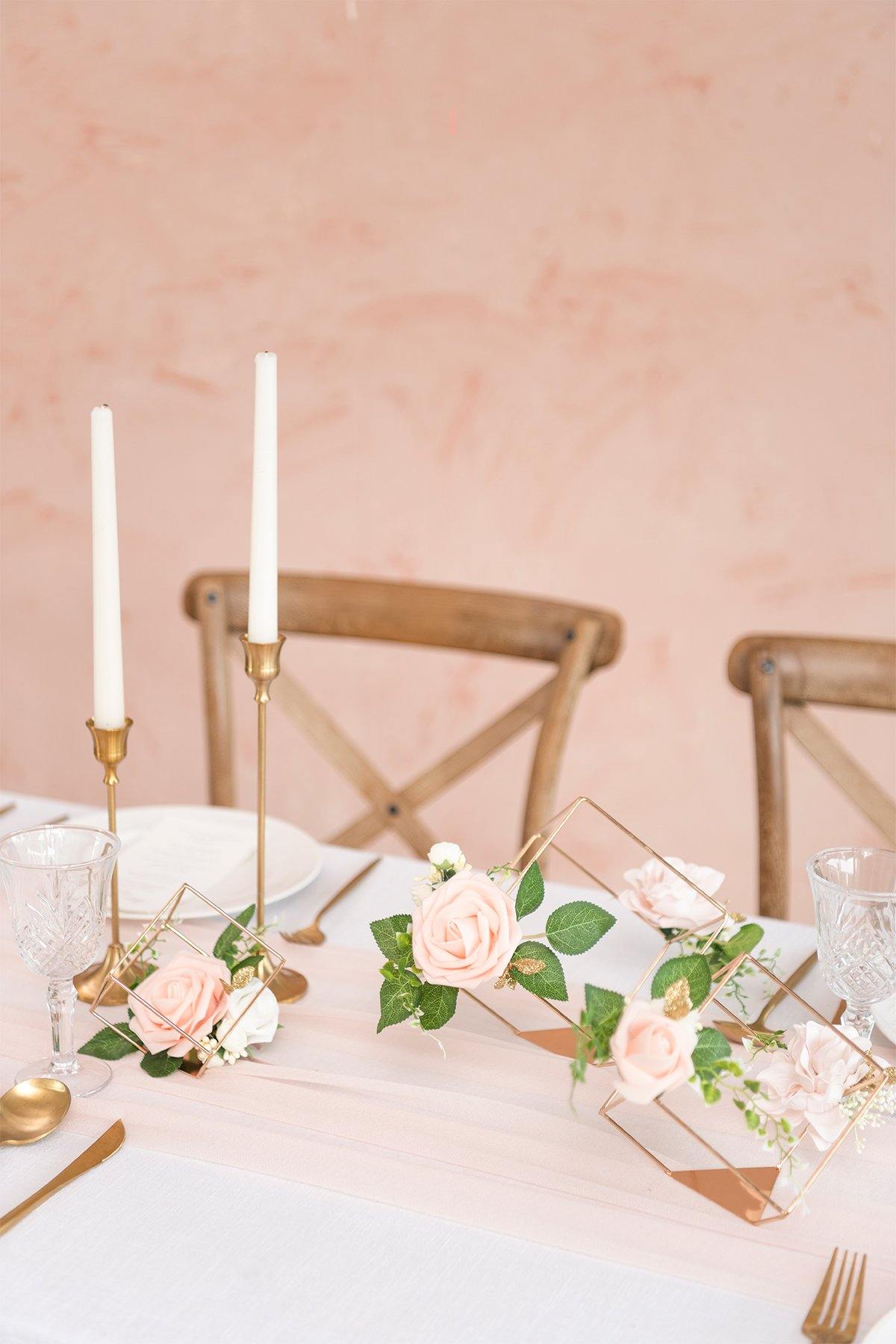 Gold Himmeli Geometric Floral Centerpieces (Set of 3) - 4 Colors - lingsDev