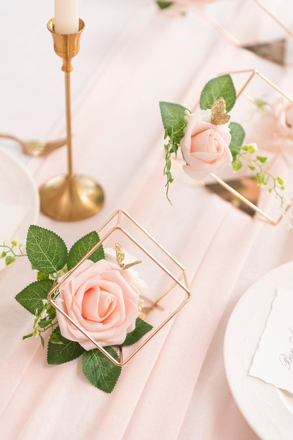 Gold Himmeli Geometric Floral Centerpieces (Set of 3) - 4 Colors - lingsDev