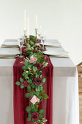 Rose Flower Garland 5FT - Burgundy - lingsDev