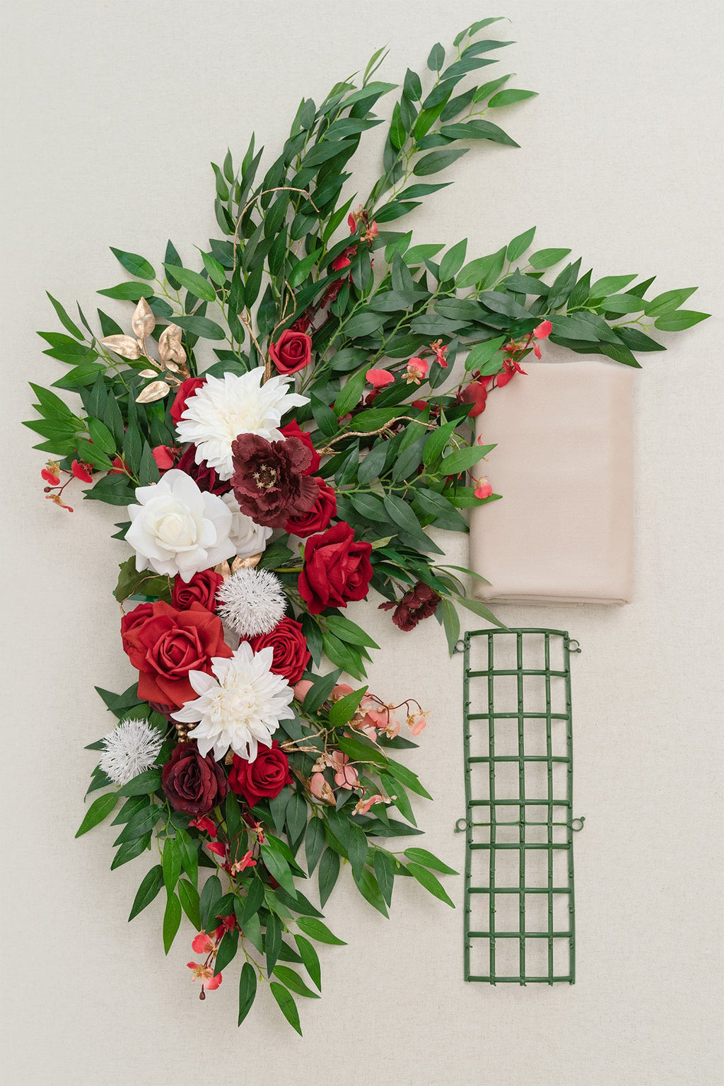 Flower Swag and Tablecloth for Sweetheart/Head Table - Whimsical Christmas - lingsDev
