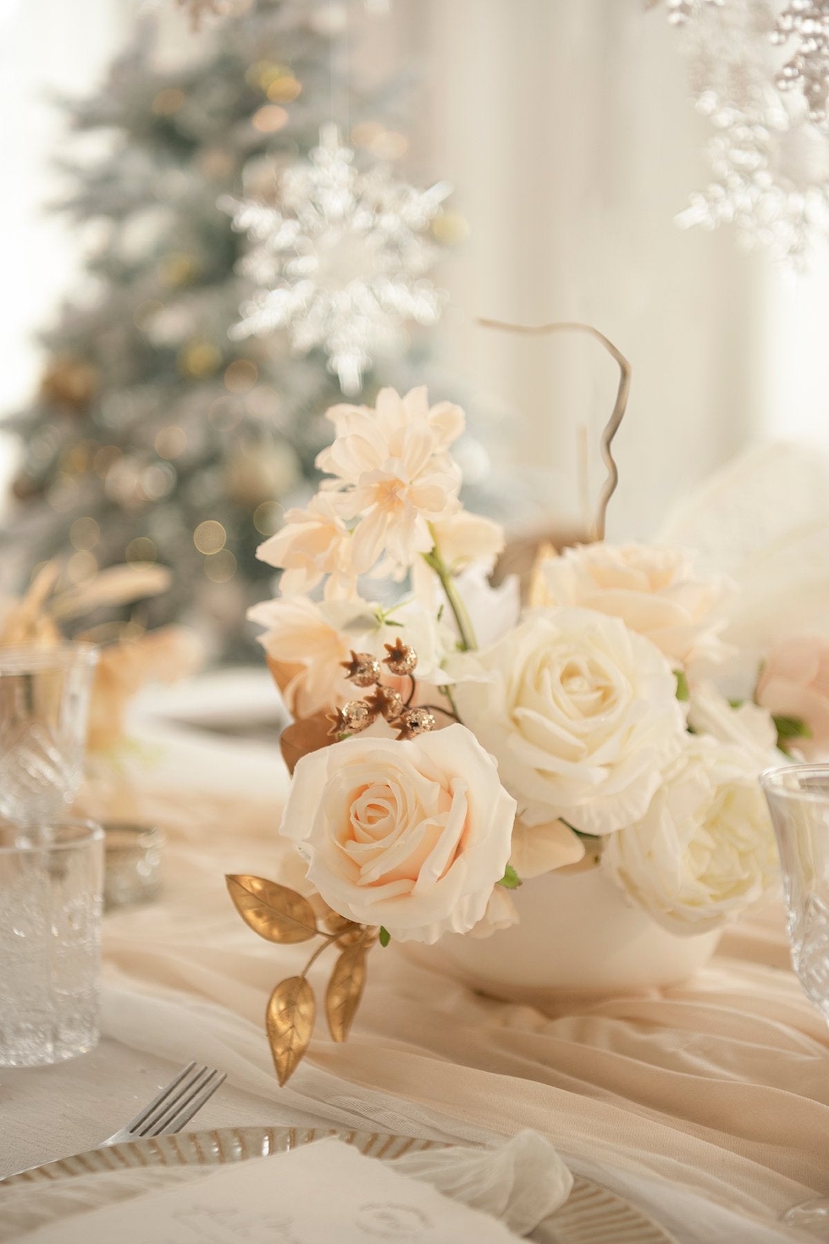 Flowers Box Set for DIY - White & Beige Theme - lingsDev