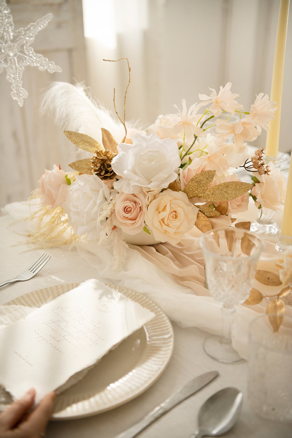 Flowers Box Set for DIY - White & Beige Theme - lingsDev