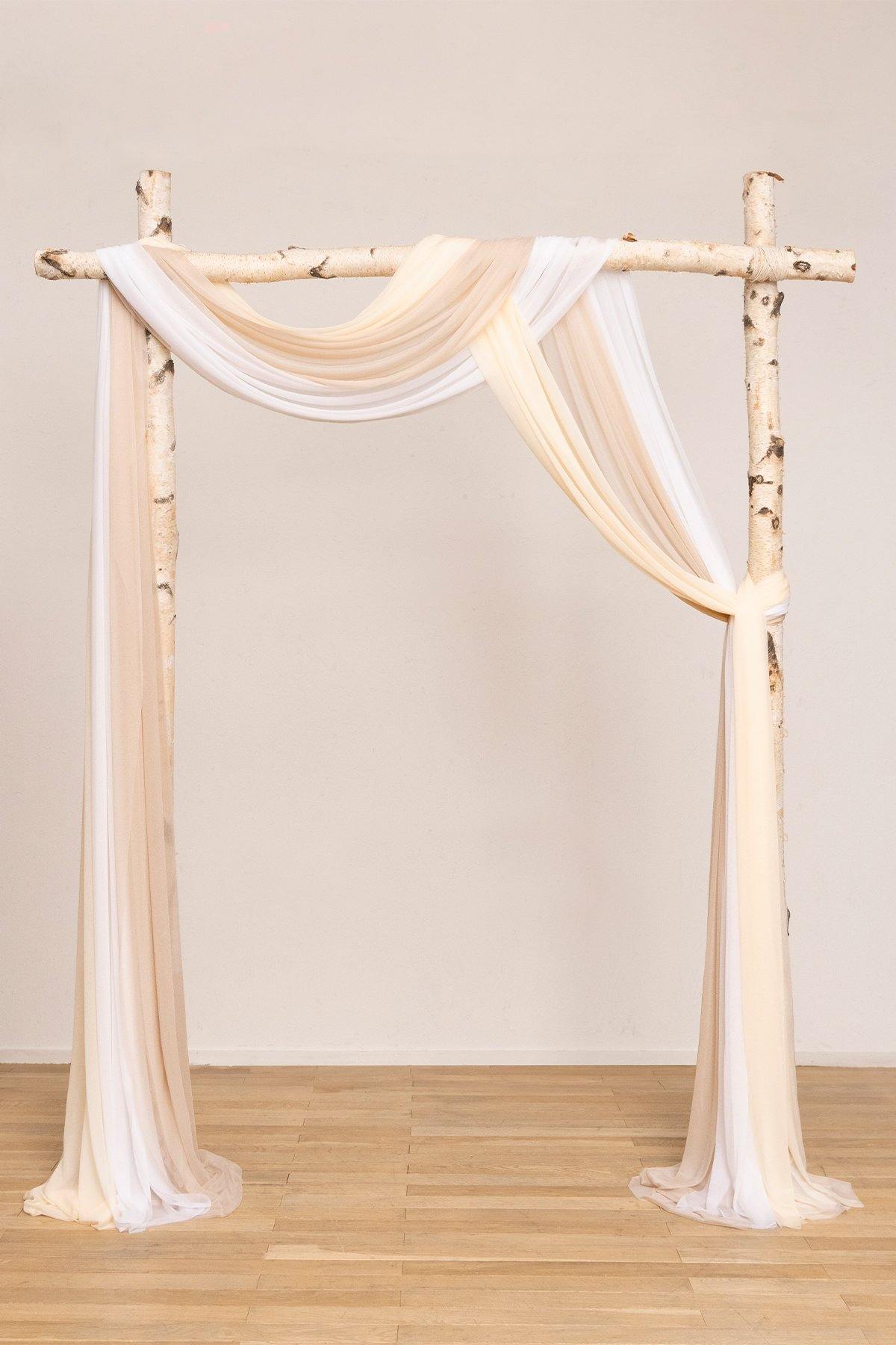 Sheer Wedding Arch Drapping Fabric 30"w x 6.5 Yards - 7 Colors - lingsDev