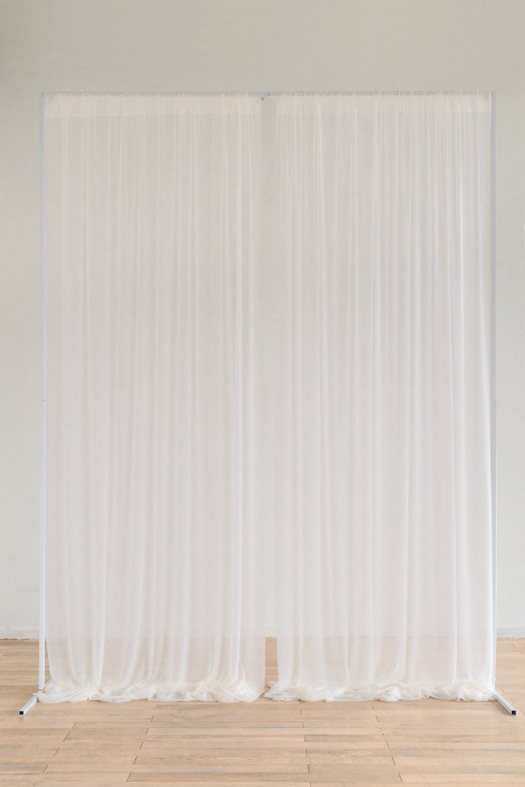 Sheer Backdrop Curtain Panels 60"w x 10FT (Set of 2) - 7 Colors - lingsDev