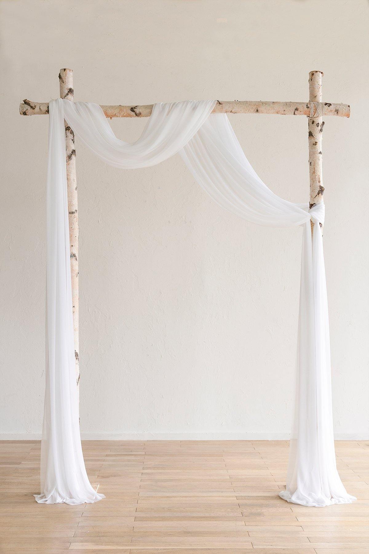 Sheer Wedding Arch Drapping Fabric 30"w x 6.5 Yards - 7 Colors - lingsDev