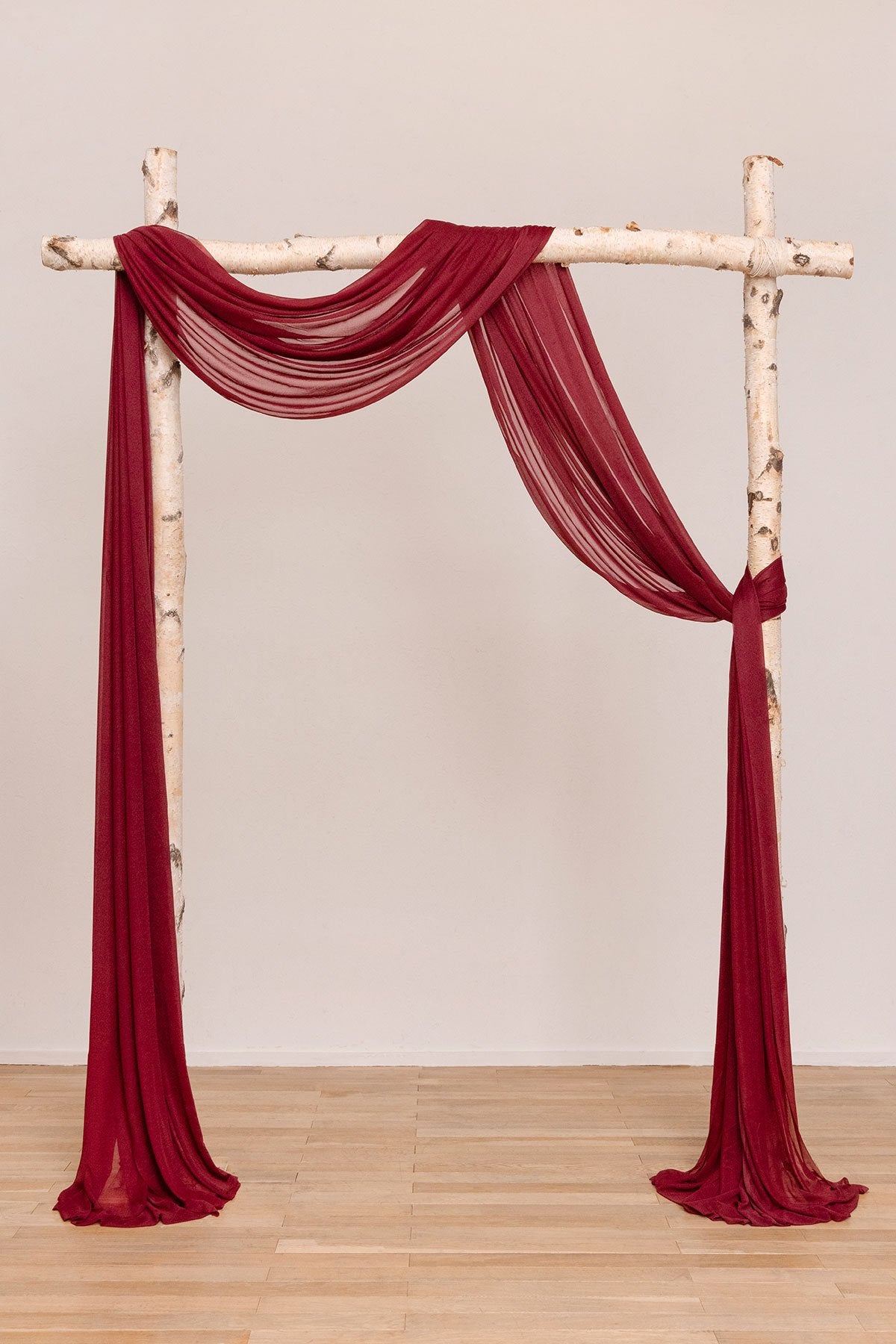 Sheer Wedding Arch Drapping Fabric 30"w x 6.5 Yards - Dusty Rose/Burgundy/Blush/Whites - lingsDev