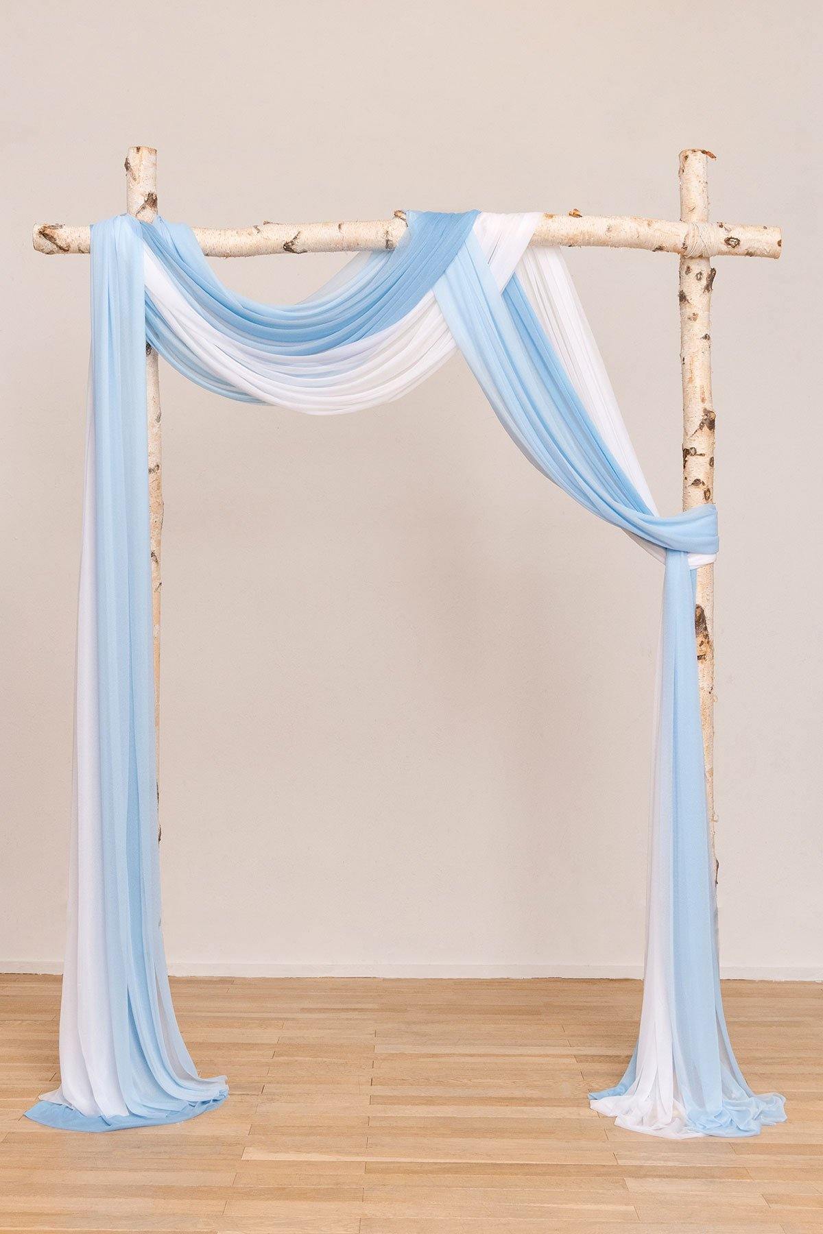 Sheer Wedding Arch Drapping Fabric 30"w x 6.5 Yards - 7 Colors - lingsDev