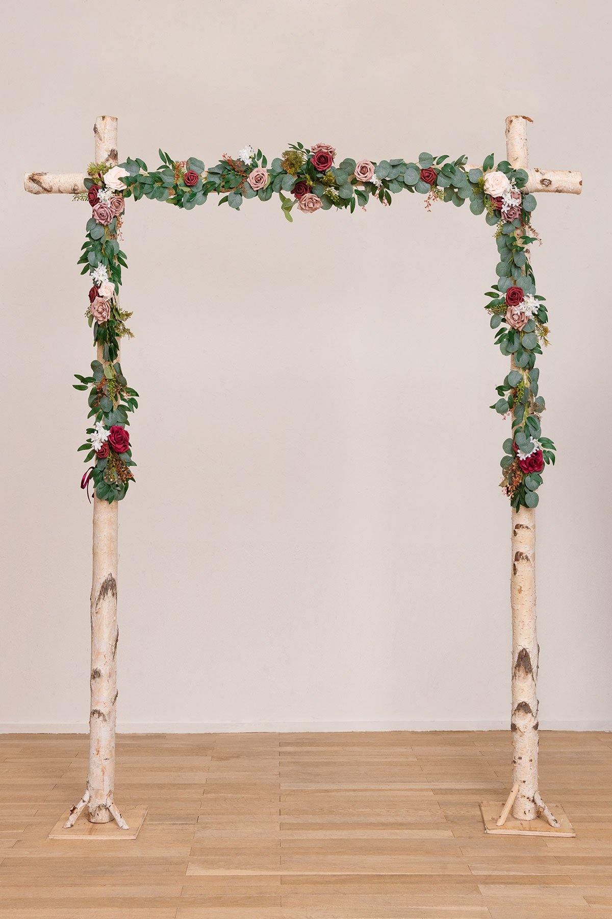 Wedding Arch Floral Garland 6.5Ft (Set of 2) - 2 Colors - lingsDev