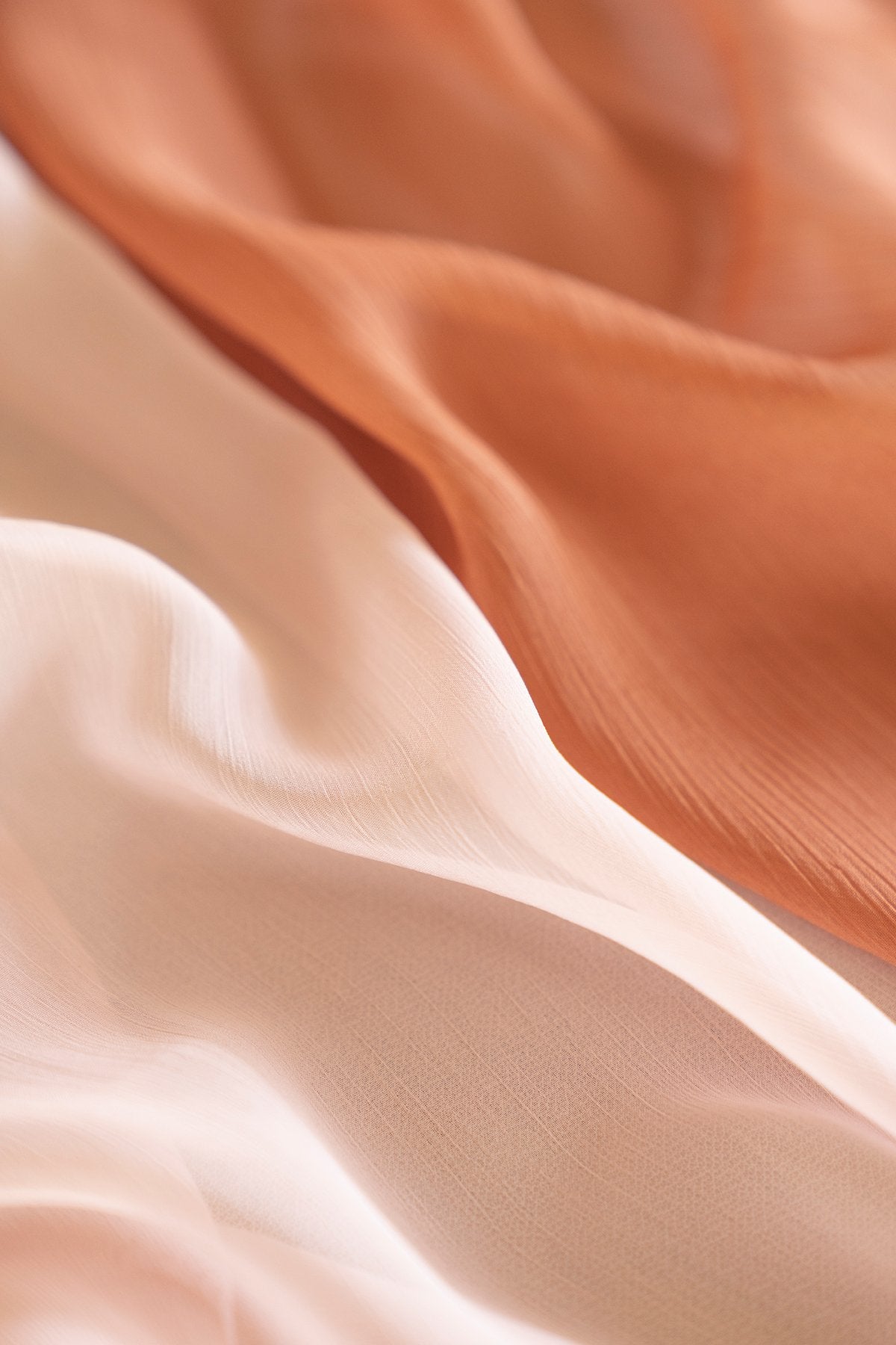 Silky Chiffon Table Runner 30"w x 10FT (Set of 2) - Burnt Orange - lingsDev
