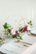 Wood Floral Centerpieces (Set of 3) - Dusty Rose - lingsDev