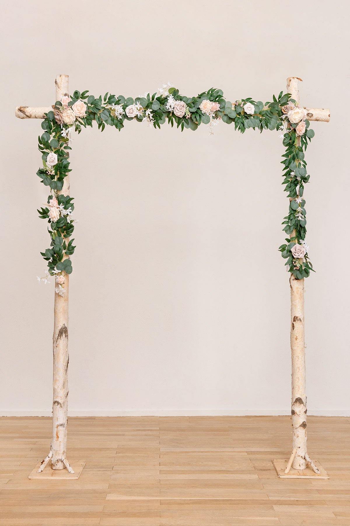 Wedding Arch Floral Garland 6.5Ft (Set of 2) - 2 Colors - lingsDev