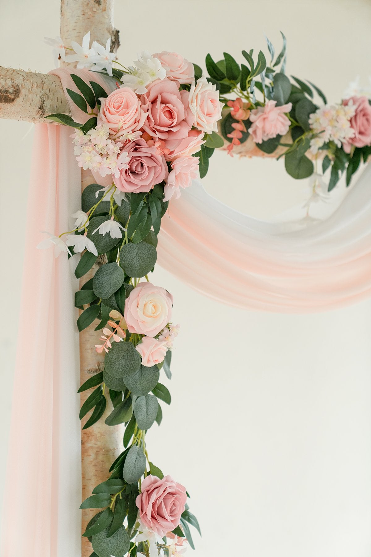 Arch Flower Garland 6.5FT (Set of 2) - Blush Pink - lingsDev
