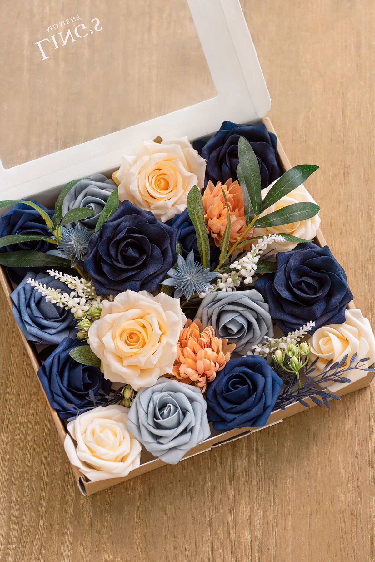 Dusty Blue Flowers Box Set - 11 Styles - lingsDev