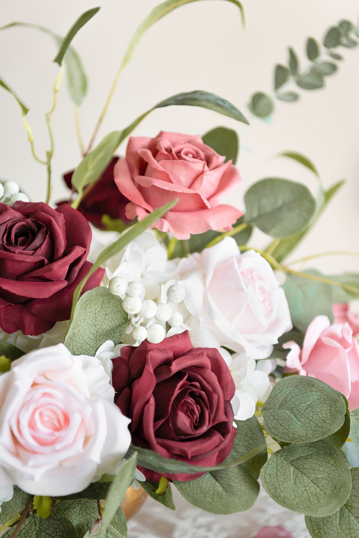 3.5" Silk Vendela Rose with Stem - 8 Styles