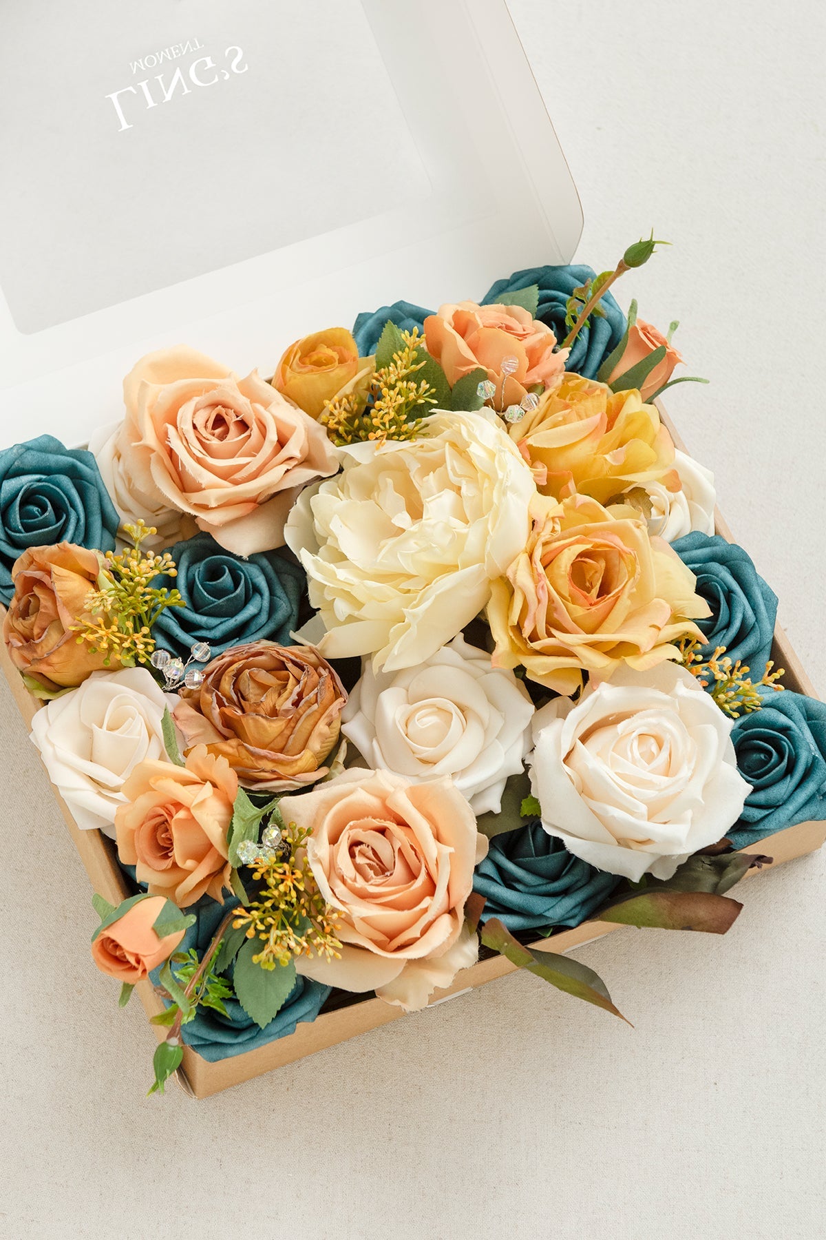 Moody Teal Designer Flower Boxes
