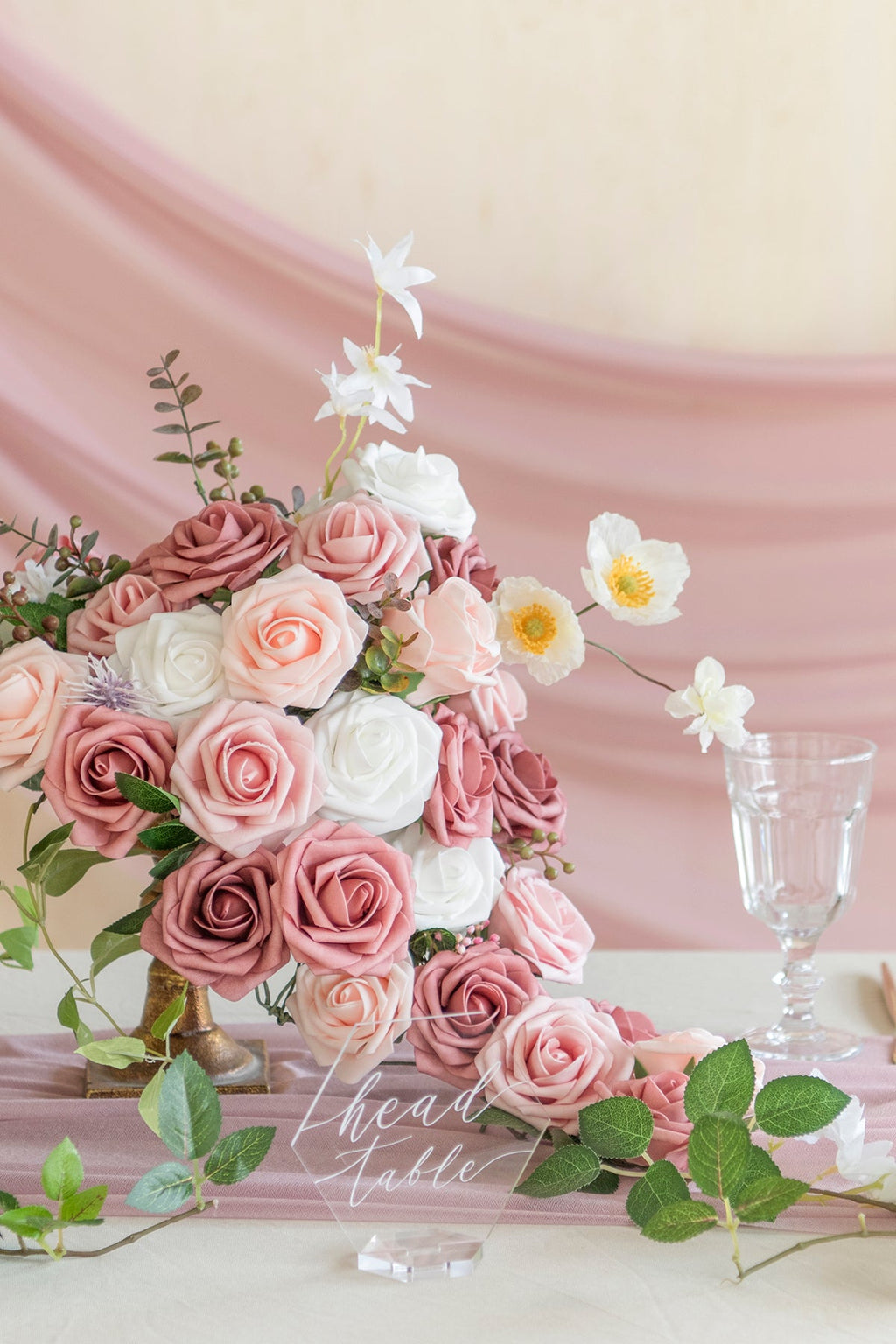 3" Foam Rose with Stem - 59 Colors F3